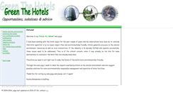 Desktop Screenshot of greenthehotels.com